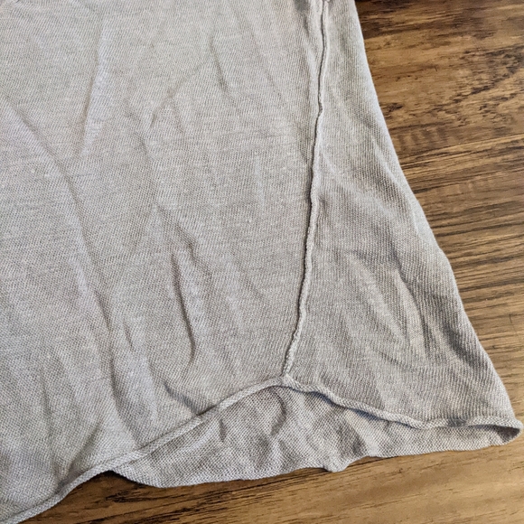 Anthropologie John & Jenn Gray Linen Crop Top - Picture 4 of 15